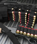10 Pack 6 Round Buttstock Shell Holder for 12 Gauge Shotgun Shell Carrier with MOLLE Utility Pouch on hunting shotgun