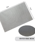 PVC Coated Galvanized Wire Mesh Two Pack 16 Mesh 8 By 12 Inch 30 By 21 Cm Woven Wire For Vent Cage Cabinets DIY Projects