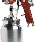 All Purpose Spray Gun With Cup Red Handle 1.8mm Nozzle Adjustable Wide Fan Pattern Dripless 1 Quart Cup