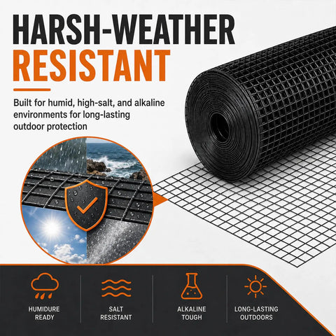 Built Like A Brick 1/2 Inch Hardware Cloth Tough As Nails Chicken Wire Fencing Roll For Yard Birds And Garden Protection 48 By 100 Feet 19 Gauge Steel Mesh Barrier rolled up for outdoor use and protection against harsh weather.