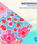 Close-up of waterproof floral design on 100 Pack 10X13 Inch Poly Mailers Waterproof And Tear Resistant Envelopes for clothes and gifts.