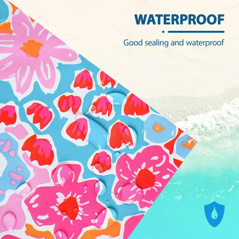 Close-up of waterproof floral design on 100 Pack 10X13 Inch Poly Mailers Waterproof And Tear Resistant Envelopes for clothes and gifts.