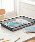 AZFUNN black metal mesh desk paper tray organizer, 5-pack
