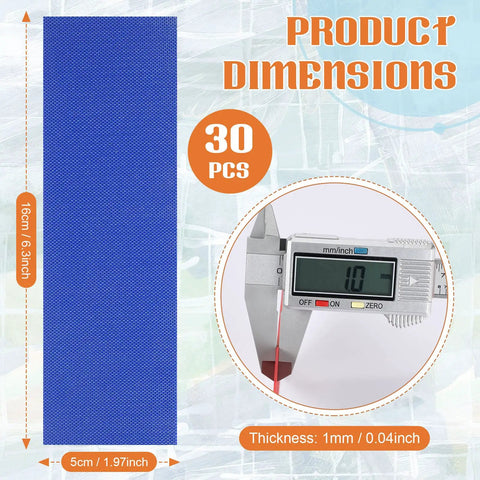 G10 Spacer Sheets Set For Knife Scales Dope Multicolor Spacer Material Sheets In 8 Colors, dimensions shown with 30 pieces