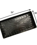 Seedling Starter Tray Set Durable Reusable Plastic Germination Trays With Watertight No Holes Base 21 By 10.75 Inches And 2 Inch Depth
