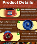 Details of Three Point Five Liter Vibratory Rock Tumbler For Jewelry Polishing Electric Shaker Bowl parts and features