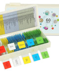 60 Lab Grade Prepared Microscope Slides With Animal Plant Microbe Tissue Specimens For Homeschool And Classroom STEM Biology Kit