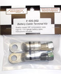 Eyelet Style Battery Compression Terminal For Three Eighths Inch Stud, Fits 1 And 2 Gauge Cable, Copper Lug Pack Of Two