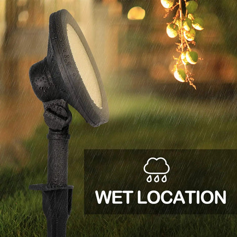 Low Voltage LED Landscape Wall Wash Light 7.4W 430LM 12V To 15V Outdoor Spotlight Kit 50W Equivalent Die Cast Aluminum Built To Last With Adjustable Knuckle Mount 105.9 Degree Flood For Walls Trees And Buildings 4 Pack