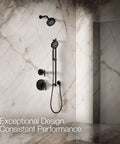 Purist Four Function Handshower With Three Spray Modes For Full Coverage Pulsating Massage And Silk Spray 2.5 GPM Matte Black
