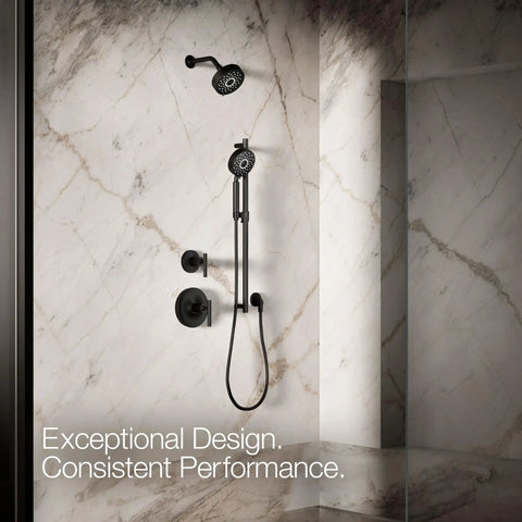 Purist Four Function Handshower With Three Spray Modes For Full Coverage Pulsating Massage And Silk Spray 2.5 GPM Matte Black