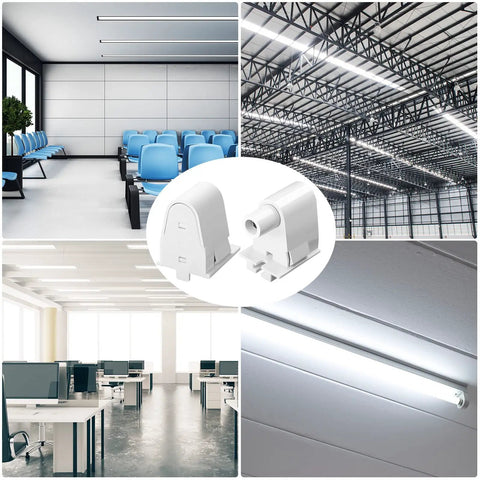 Single Pin FA8 Tombstone Lamp Socket For T8 T10 T12 Fluorescent Tubes Plug And Play Replacement Holder used in offices and warehouses