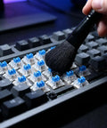 Blue 3-Pin Clicky Mechanical Keyboard Switches 50gf Actuation, Tactile And Audible Feedback, 30-Piece Bulk Pack For DIY Keyboards, Gaming, Typists, And Fidget Enthusiasts on keyboard