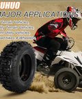 13x5.00-6 Tire And Inner Tube Set With TR87 Angled Valve Stem used on ATV in action on dirt track