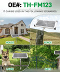 Sun Powered 10 Watt Solar Panel Kit For Automatic Gate Openers Portable 12V Battery Charger on house, fence, lawn, gate