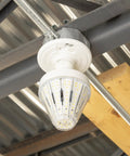 Installed 5200 Lumen LED Corn Cob Light Bulb 40W Equivalent To 300W Daylight 5000K E26 Base Ideal For Garage And Indoor Outdoor Use