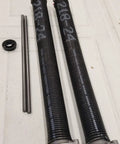 Pair Of Two And One Eighth Inch Garage Door Torsion Springs 21 To 33 Inch, Heavy Duty Black Coated Oil Tempered, USA Made