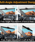 Polarized Sun Visor Extender For Cars With UV400 Blocker And Adjustable Clip On Design Universal Car Visor Extension
