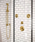 16 Inch Overhead Shower Arm Extension Slick Brushed Gold Finish For An Easy Bathroom Upgrade Replacement Long Reach Arm