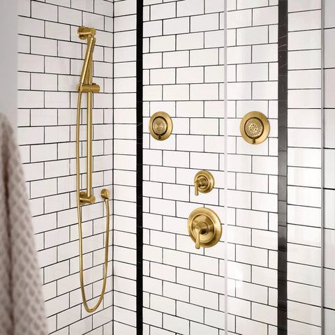 16 Inch Overhead Shower Arm Extension Slick Brushed Gold Finish For An Easy Bathroom Upgrade Replacement Long Reach Arm