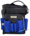 Heavy Duty Electrician Tool Belt With Comfort Back Support And Quick Release Buckle, Blue 33-36 Inch Waist, front view