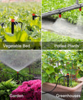 All In One Drip Irrigation Kit With 234 Feet Of One Quarter Inch Tubing 87 Quick Connectors And Drip Emitters in use