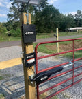Gate opener setup with 12 Volt 7.0Ah Sealed Lead Acid Battery For Gate Openers And Multi Use Systems Maintenance Free Power Pack