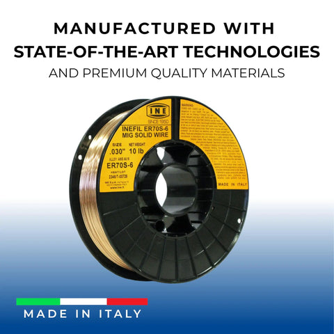 All Position MIG Welding Wire 0.030 Inch, 10 Lb Spool, Copper Coated ER70S-6 Solid Wire For Fab Pros and Structural Steel