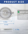 Dual 12Inch Haliant and Radiant Surface Element Replacement for Electric Range with dimensions and model compatibility shown