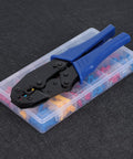 Check Out This Fresh 300 Piece Insulated Wire Connector Terminal Kit Set Featuring Snazzy Tin Plated Heads With Slick Electrical Conductivity And Super Flame Retardant PVC In Three Rad Colors For Safer Flexible Cable Connections And Easy Color. wire crimping tool and 300-piece terminal kit