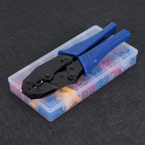 Check Out This Fresh 300 Piece Insulated Wire Connector Terminal Kit Set Featuring Snazzy Tin Plated Heads With Slick Electrical Conductivity And Super Flame Retardant PVC In Three Rad Colors For Safer Flexible Cable Connections And Easy Color. wire crimping tool and 300-piece terminal kit