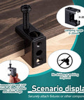 100 Piece Pro Grade Heavy Duty Beam Clamps Kit For 1/4-20 Threaded Rods Bolt On Spring Steel Hangers scenario display