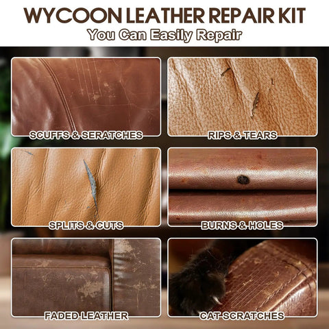 Leather And Vinyl Repair Kit For Furniture Car Seats Couch And Purse Pro Grade Quick Dry Formula With Easy Color Matching For Scratches Tears