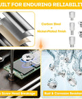 Top Shelf M.2 Ssd Mounting Screws 34 Pc Kit With M2 And M3 Standoffs, showcasing nickel-plated screws and standoffs.