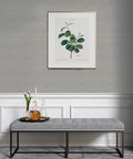 Room with Crossweave Peel And Stick String Wallpaper Gray Textured Real String Look Repositionable Wall Covering, art frame showcased