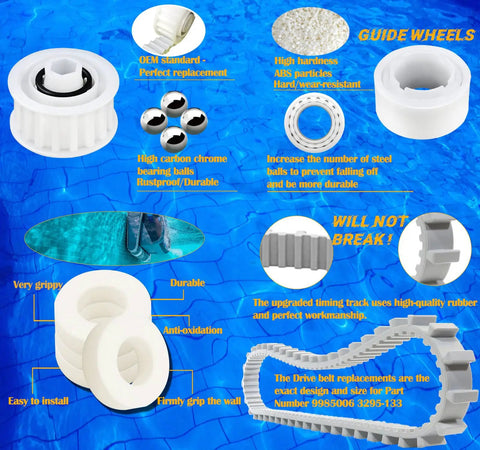 DIY Friendly Replacement Parts Kit For Dolphin Maytronics Nautilus Pool Robots M400 M500 DX3 DX4 DX5 DX5S DX6 parts layout
