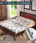 Lock Down Your Frame With Adjustable Wedge Stabilizers To Tame Rolling Mattresses And Quell Pesky Squeaks While Padding Walls With Shockproof Eva Cushions For Peaceful Bedroom Vibes And Solid Nightly Rest Without Any Annoying Clunking, showing bed frame with stabilizers installed.