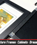 Picture frame corner with Transparent Adhesive Bumper Pads All In One 106 Piece Set for sound dampening and protection.