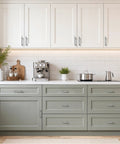 30 Pack Brushed Nickel Cabinet Handles 5 Inch Length Stainless Steel Drawer Pulls on kitchen cabinets