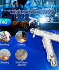 Handheld welding gun head from Knockout 4 In 1 1200W Laser Welder And Metal Cutter Kit With Auto Wire Feeder.