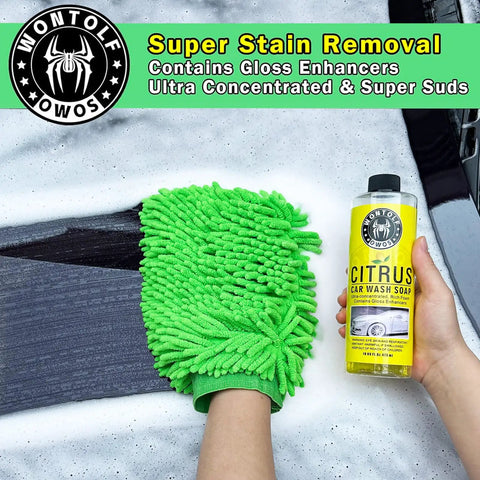 Complete All In One Car Wash And Detailing Kit With Soap Interior Cleaner Wheel Cleaner Wheel Brush Drying Towel And More