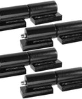 Heavy Duty 5 Inch Barrel Gate Hinge Set For Iron Weld On Install 4 Pack with black finish for heavy swing gates and doors