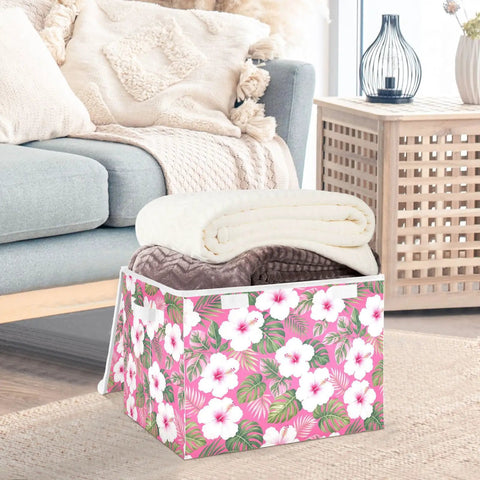 Super Slick Collapsible Storage Bin With Secure Velcro Lid And Tough As Nails Frame Handles For Hassle Free Bedroom Organization And Sweet Closet Solutions Smoothly Saves Space, holding blankets.