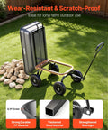 Heavy Duty Workhorse 400Lb Capacity Wheelbarrow Dump Cart With 8 Inch Flat Free Tires And Quick Release Dump System For Yard Projects
