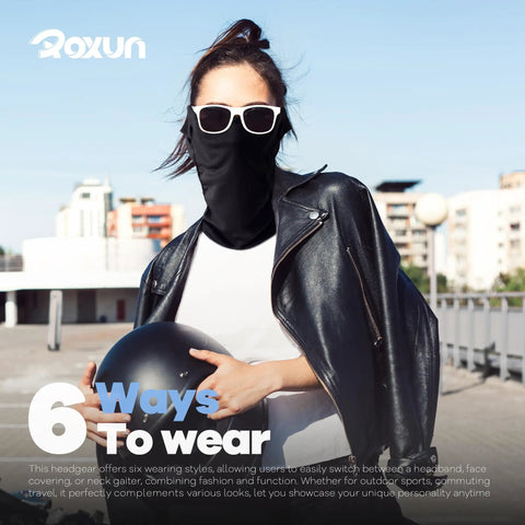 Person wearing All Season Ski Mask Balaclava With Windproof Warmth And Cooling Breathable UV Protection For Outdoor Adventures