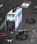 Seven In One Do It All Multi Process Welder With Gas MIG Flux Core Stick Lift TIG And Plasma Cutter Aluminum Welding Dual Voltage