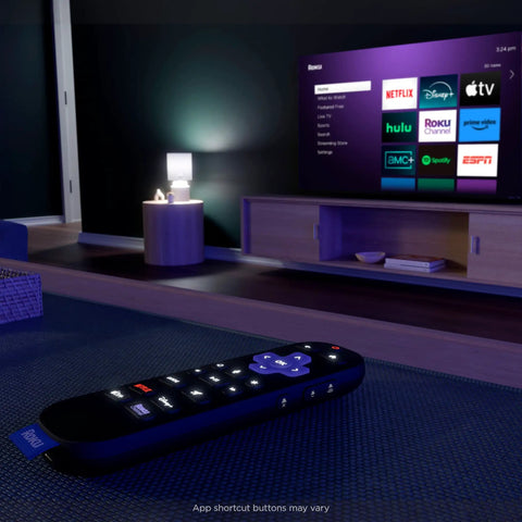 Voice Remote Pro 2nd Ed Rechargeable TV Remote With Hands Free Voice Controls Backlit Buttons And Lost Remote Finder on table