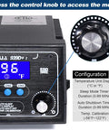 Close-up of controls on Upgraded 939D I Soldering Station Pro Grade 75W with 3 Memory Presets and C/F LCD Display.