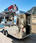 Kickass 10 Foot Stainless Steel Food Trailer Rocking A Slick Mirror Exterior And Completely Loaded Mobile Catering Kitchen.