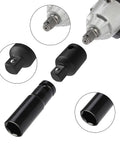 Impact Socket Adapter And Reducer Set, 4-Piece Drive Size Conversion Kit For 1/2 To 3/8, 3/8 To 1/4, 3/8 To 1/2, And 1/4 To 3/8 Inch